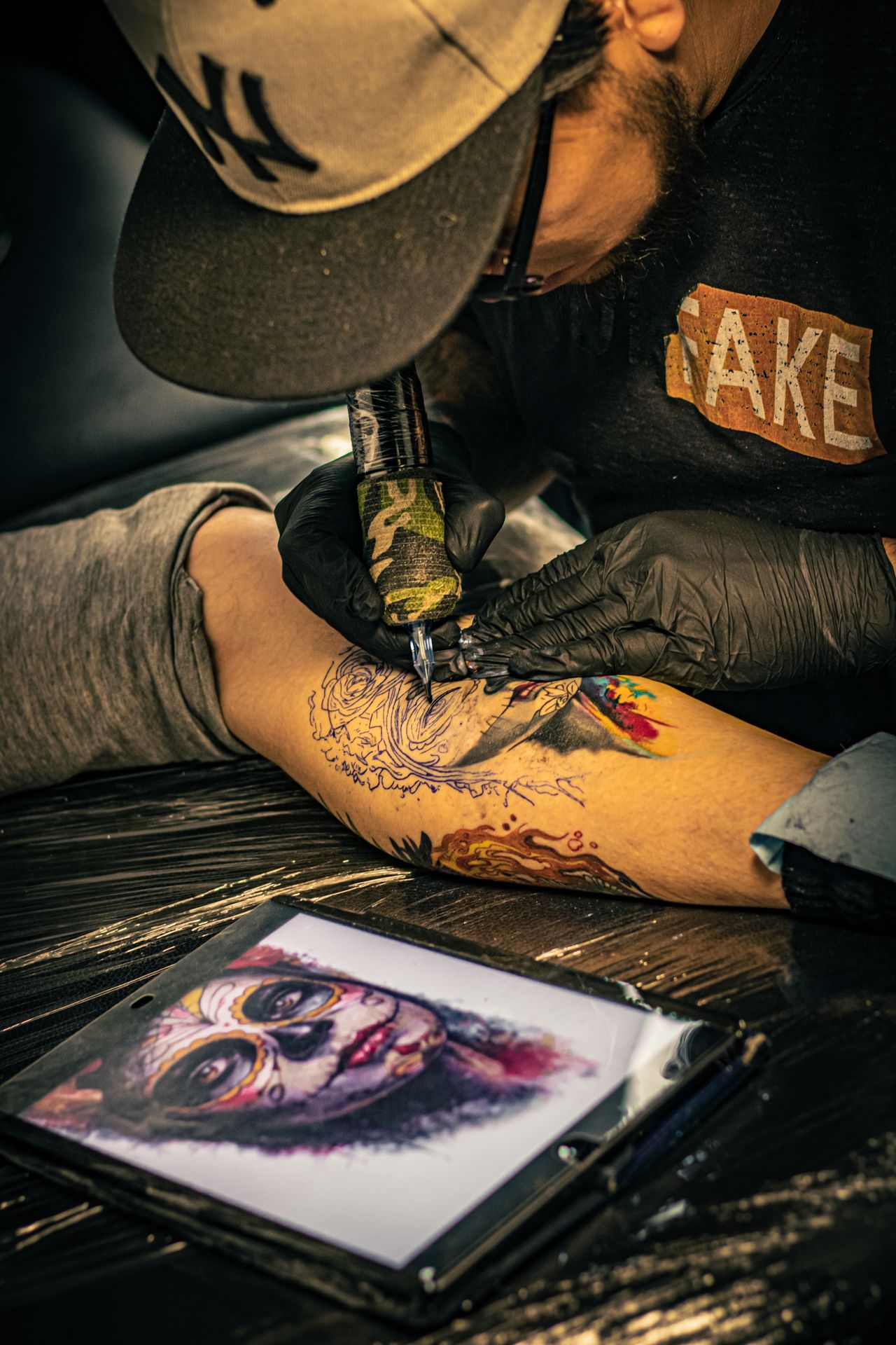 Healed tattoo